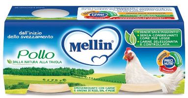 MELLIN OMOGENEIZZATO POLLO 2 X 80 G - farmasconti.eu
