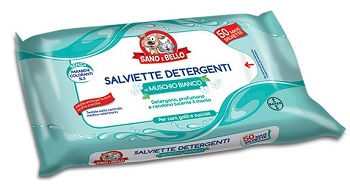 SANO E BELLO SALVIETTE DETERGENTI MUSCHIO BIANCO 50 PEZZI - farmasconti.eu