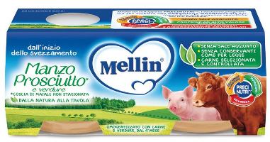 MELLIN OMOGENEIZZATO MANZO PROSCIUTTO CON VERDURE - farmasconti.eu