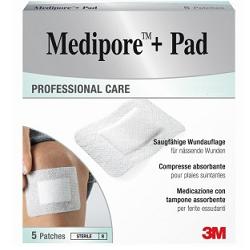 MEDICAZIONE MEDIPORE+PAD 10X10CM 5PEZZI - farmasconti.eu