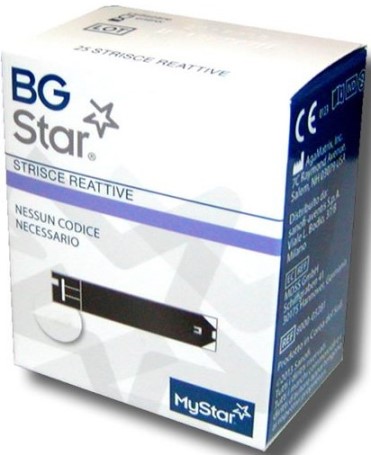STRISCE REATTIVE MISURAZIONE GLICEMIA BGSTAR MYSTAR 50 PEZZI - farmasconti.eu