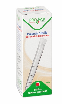 PROVETTA STERILE PER ANALISI DELLE URINE 10 ML PROFAR - farmasconti.eu