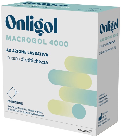 ONLIGOL MACROGOL 4000 20 BUSTINE 10 G SENZA ZUCCHERO - farmasconti.eu