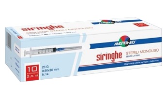 SIRINGA PER VENIPUNTURA MASTER-AID 10 ML GAUGE 21 10 PEZZI - farmasconti.eu