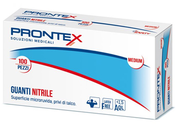 PRONTEX GUANTO IN NITRILE SENZA POLVERE GRANDE 8/9 100 PEZZI - farmasconti.eu