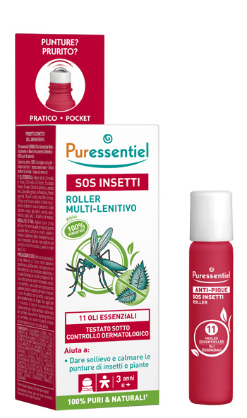 PURESSENTIEL SOS INSETTI ROLLER 11 OLI ESSENZIALI 5 ML - farmasconti.eu