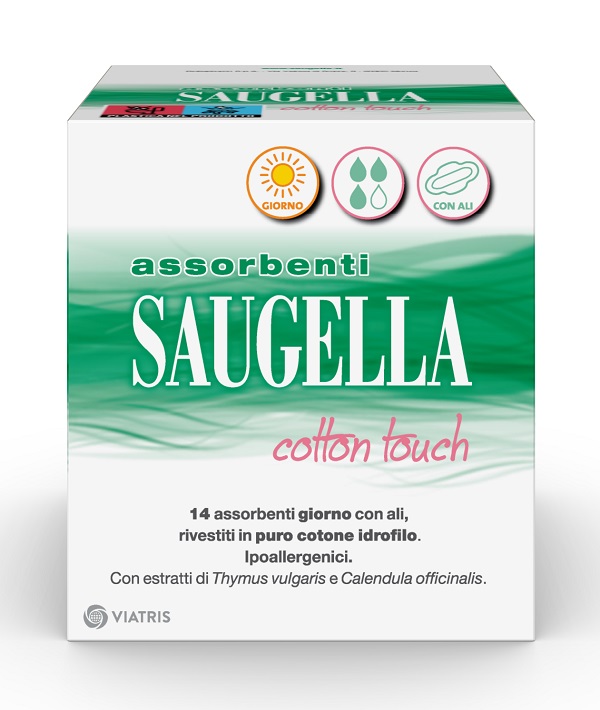 SAUGELLA COTTON TOUCH ASSORBENTI GIORNO 14 PEZZI TAGLIO PREZZO - farmasconti.eu