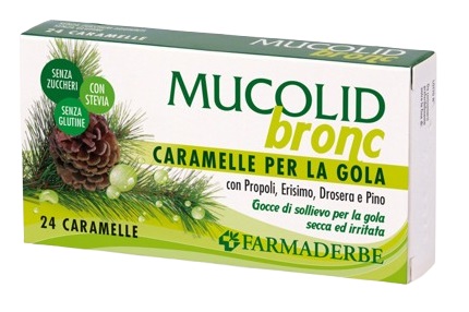 MUCOLID BRONC PROPOLI&PINO 24 CARAMELLE - farmasconti.eu