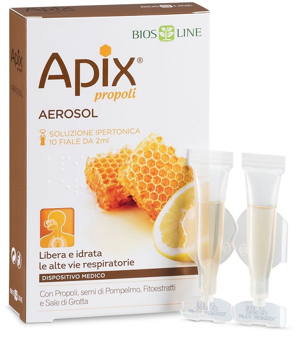 APIX PROPOLI AEROSOL 10 FIALE MONODOSE X 2 ML BIOSLINE - farmasconti.eu