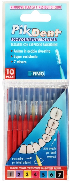 PIKDENT STUZZICOLINO 4 ROSSO 10 PEZZI - farmasconti.eu
