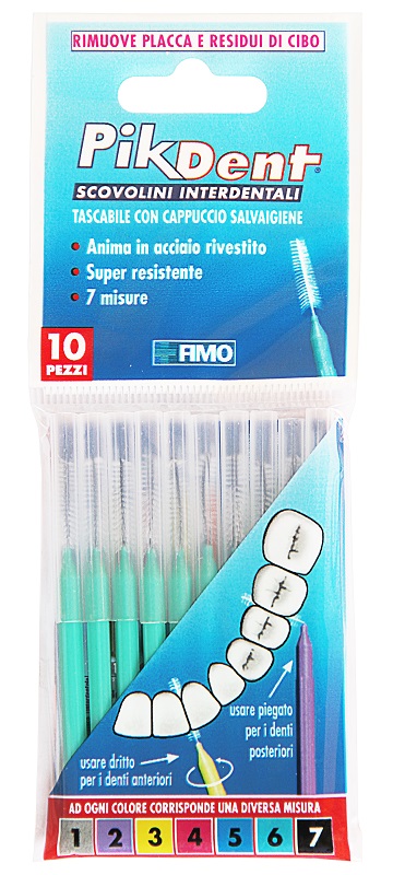 PIKDENT STUZZICOLINO 6 VERDE 10 PEZZI - farmasconti.eu