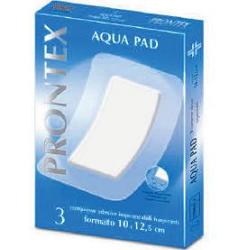 GARZA COMPRESSA PRONTEX AQUA PAD 10X12,5 CM 3 PEZZI - farmasconti.eu
