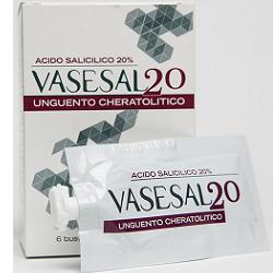 VASESAL 20 6 BUSTINE PLURIDOSE DA 5 ML UNGUENTO CHERATOLITICO - farmasconti.eu