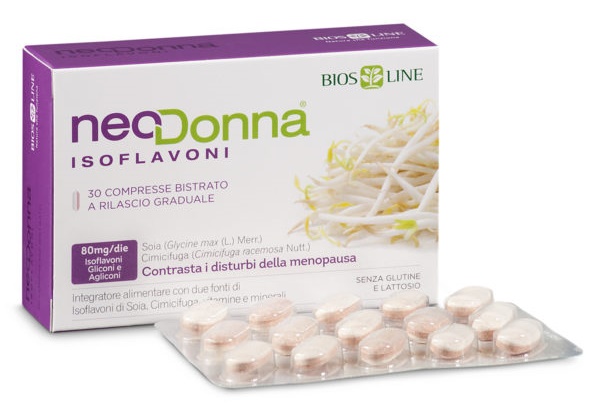BIOSLINE NEODONNA ISOFLAVONI BISTRATO 30 COMPRESSE - farmasconti.eu