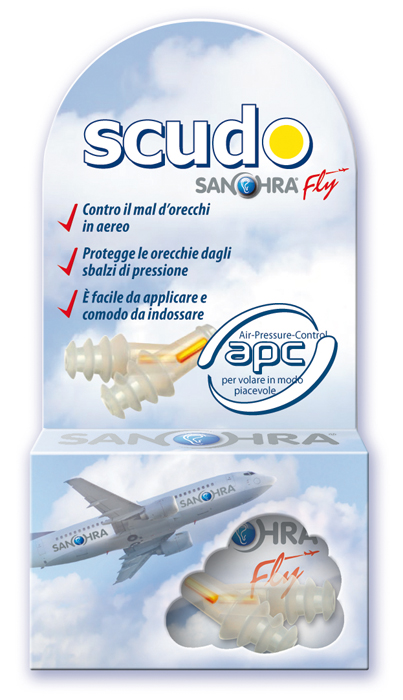 SCUDO SANOHRA FLY FILTRO AURICOLARE 2 PEZZI - farmasconti.eu
