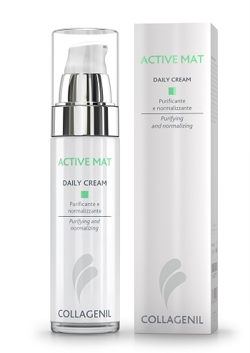 COLLAGENIL ACTIVE MAT DAILY CREAM SEBOREGOLATRICE/PURIFICANTE PER LA PELLE DEL VISO FLACONE 50 ML - farmasconti.eu