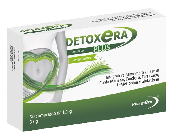DETOXERA PLUS INTEGRATORE ALIMENTARE PER STIPSI E TRANSITO INTESTINALE 30 COMPRESSE - farmasconti.eu