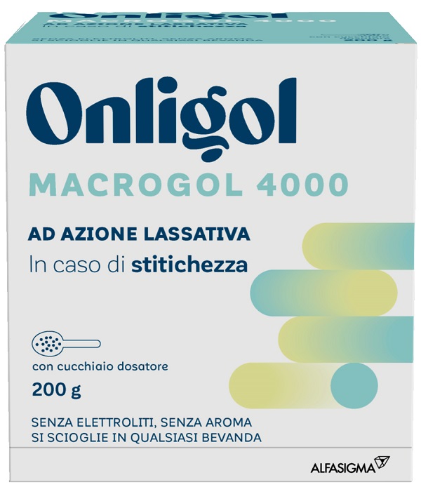 ONLIGOL MACROGOL 4000 200 G CON CUCCHIAINO DOSATORE SENZA ZUCCHERO - farmasconti.eu