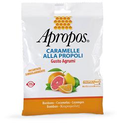 APROPOS CARAMELLE ALLA PROPOLI GUSTO AGRUMI 50 G - farmasconti.eu