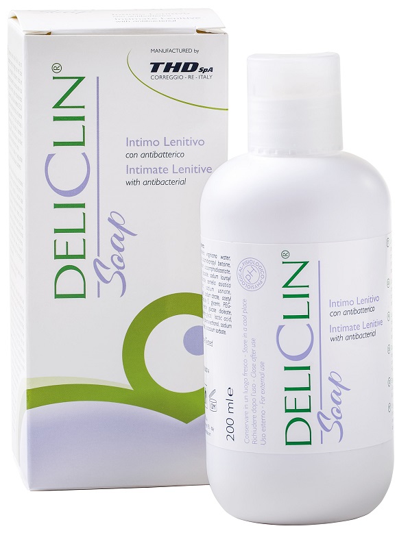 DELICLIN SOAP DETERGENTE INTIMO LENITIVO CON ANTIBATTERICO 200 ML - farmasconti.eu
