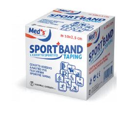 CEROTTO MEDS TELA BIANCA SPORTIVO 1000X2,5 CM - farmasconti.eu