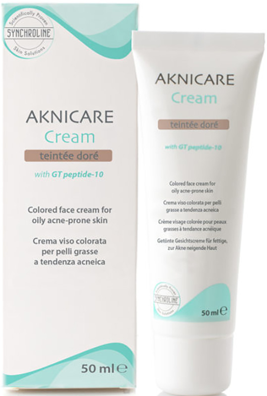AKNICARE CREAM CREMA COLORATA TEINTEE DORE' 50 ML - farmasconti.eu