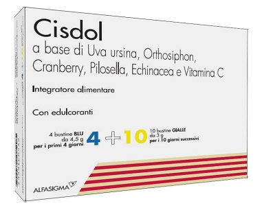 CISDOL 4 BUSTINE BLU DA 4,5 G + 10 BUSTINE GIALLE DA 3 G - farmasconti.eu