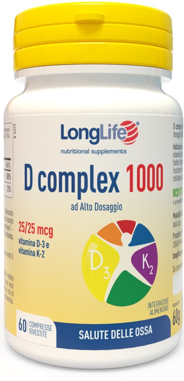 LONGLIFE D COMPLEX 1000 60 COMPRESSE - farmasconti.eu