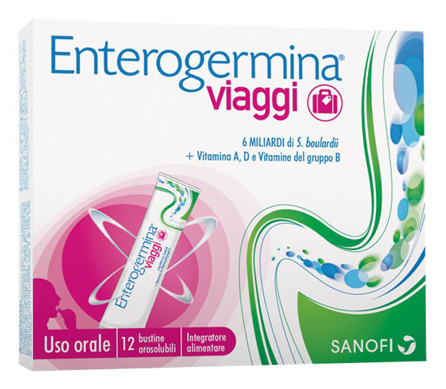 ENTEROGERMINA VIAGGI 12 BUSTINE OROSOLUBILI CONFEZIONE STANDARD - farmasconti.eu