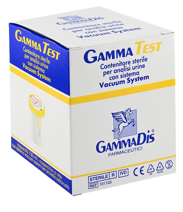 CONTENITORE STERILE PER URINA SOTTOVUOTO 120 ML GAMMADIS - farmasconti.eu