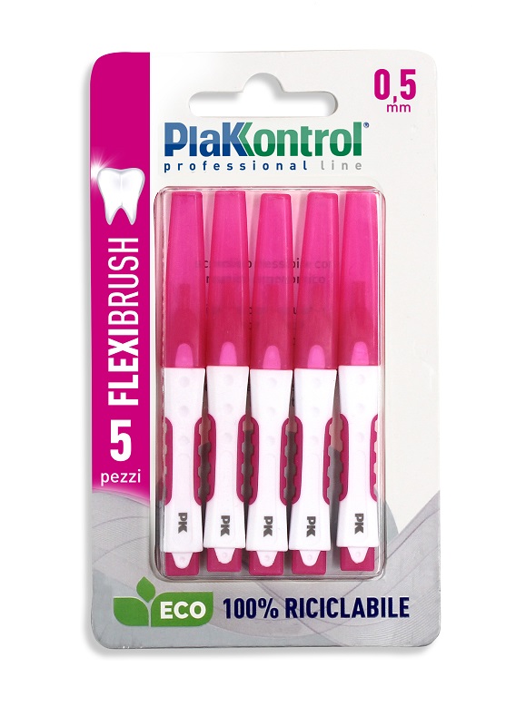 PLAKKONTROL SCOVOLINO INTERDENTALE FLEXI BRUSH05 BLISTER 5 PEZZI - farmasconti.eu