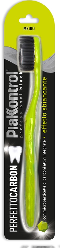 PLAKKONTROL PERFETTO CARBON SPAZZOLINO MANUALE BLISTER 1 PEZZO - farmasconti.eu