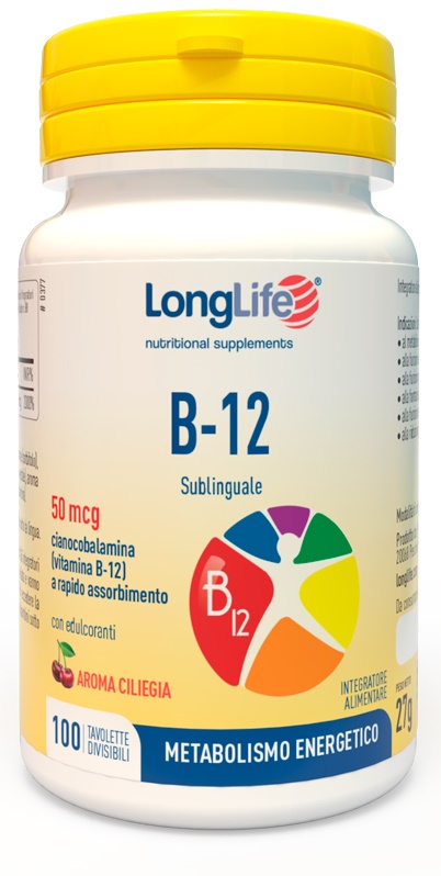LONGLIFE B12 50MCG SUBLINGUALE 100 TAVOLETTE - farmasconti.eu