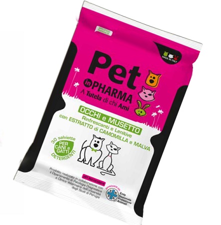 PET IN PHARMA SALVIETTINE OCCHI MUSO 30 PEZZI - farmasconti.eu