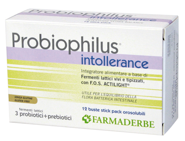 PROBIOPHILUS INTOLLERANCE 12 STICK PACK - farmasconti.eu