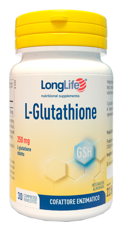 LONGLIFE L-GLUTATHIONE 250 MG 30 COMPRESSE - farmasconti.eu