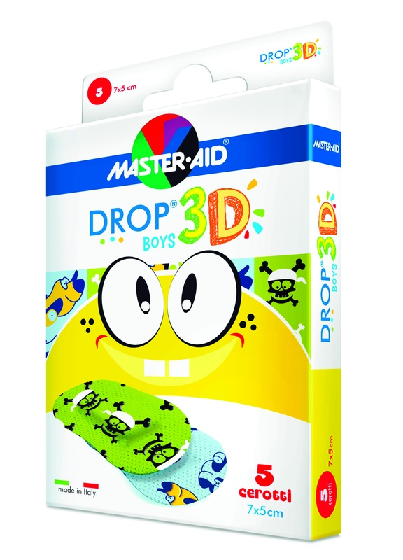 CEROTTO MASTER-AID DROP3D BOYS 7X5 5 PEZZI - farmasconti.eu