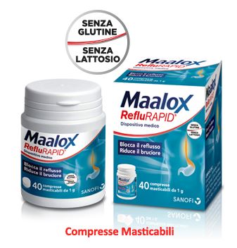 MAALOX REFLURAPID 40 COMPRESSE MASTICABILI - farmasconti.eu