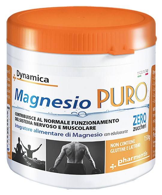 DYNAMICA MAGNESIO PURO POLVERE 150 G SENZA ZUCCHERI - farmasconti.eu