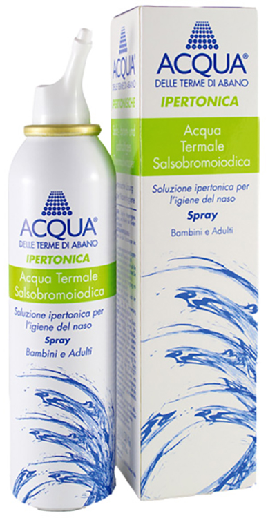 ACQUA DELLE TERME DI ABANO IPERTONICA SPRAY IRRIGAZIONE NASALE 125 ML - farmasconti.eu