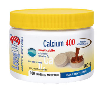 LONGLIFE CALCIUM CACAO 100 COMPRESSE 400 MG - farmasconti.eu