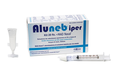 ALUNEB KIT SOLUZIONE IPERTONICA 3% 20 FLACONCINI + MAD NASAL ATOMIZZATORE - farmasconti.eu