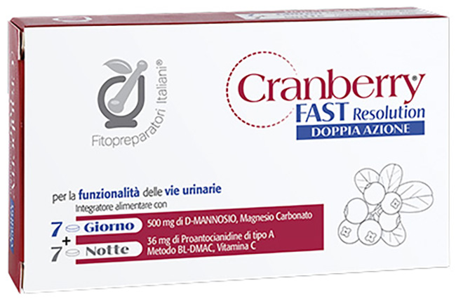 CRANBERRY D-FAST 7 COMPRESSE + 7 COMPRESSE - farmasconti.eu