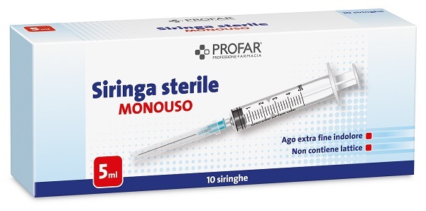 SIRINGA MONOUSO 5 ML PROFAR - farmasconti.eu