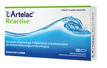 ARTELAC REACTIVE SOLUZIONE OFTALMICA MONODOSE 20 UNITA' DA 0,5 ML - farmasconti.eu