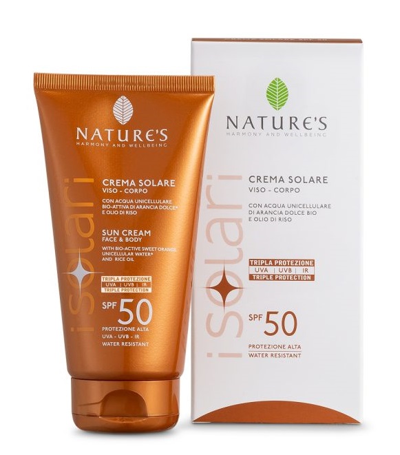 NATURE'S I SOLARI CREMA SOLARE VISO E CORPO SPF 50 IR SUN 150 ML - farmasconti.eu