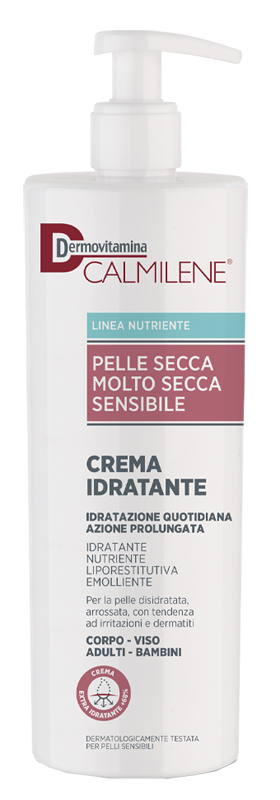 DERMOVITAMINA CALMILENE CREMA IDRATANTE PER PELLE SECCA, MOLTO SECCA O SENSIBILE 500 ML - farmasconti.eu