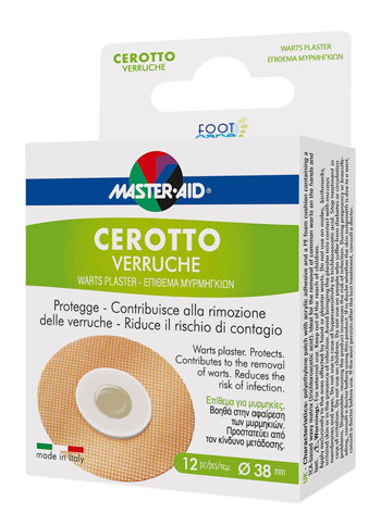 CEROTTO VERRUCHE MASTER-AID FOOTCARE 38 MM 12 PEZZI E3 - farmasconti.eu