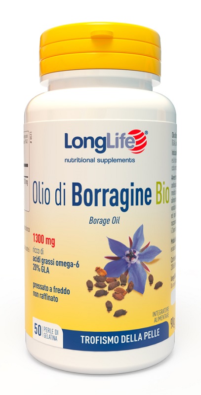LONGLIFE OLIO BORRAGINE BIO 50 PERLE IN GELATINA - farmasconti.eu
