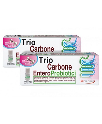 TRIOCARBONE ENTEROPROBIOTICI 7 FLACONCINI X 10 ML - farmasconti.eu